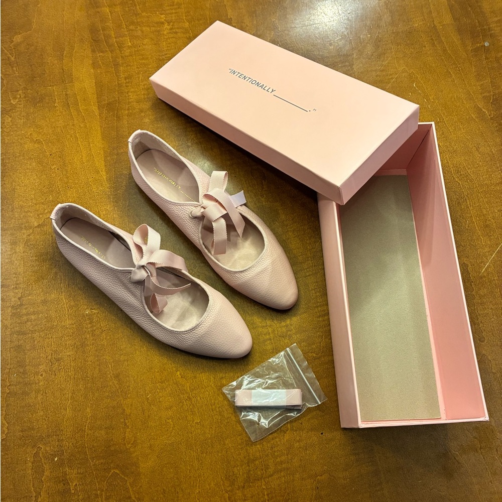 Intentionally Blank Valley Leather Flats in Blush size 9 - Picture 7 of 12